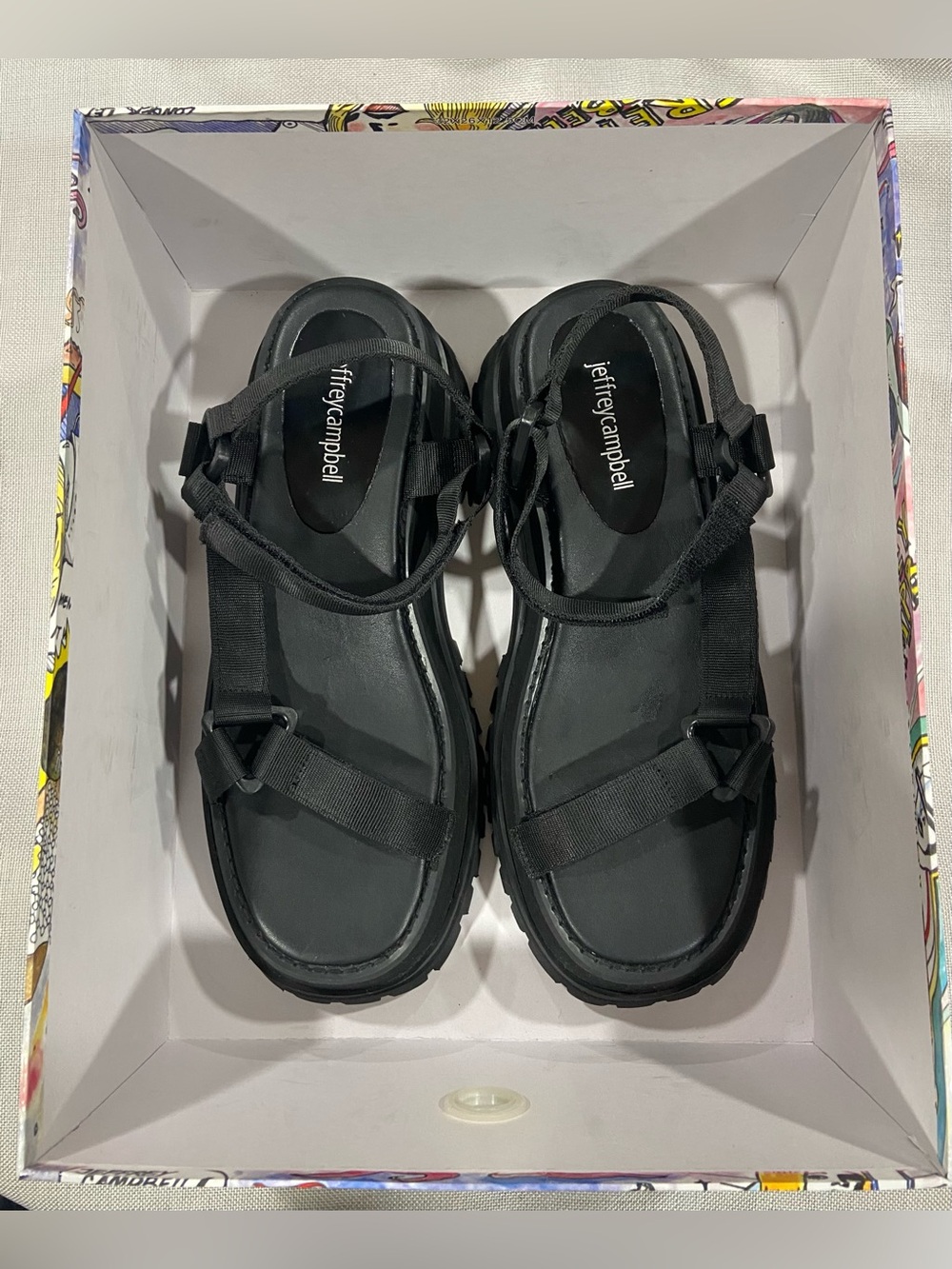 Jeffrey Campbell Panorama Platform Sandals - Women Size 8 1/2M